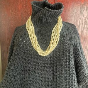 Multi-Strand Faux Pearl Necklace